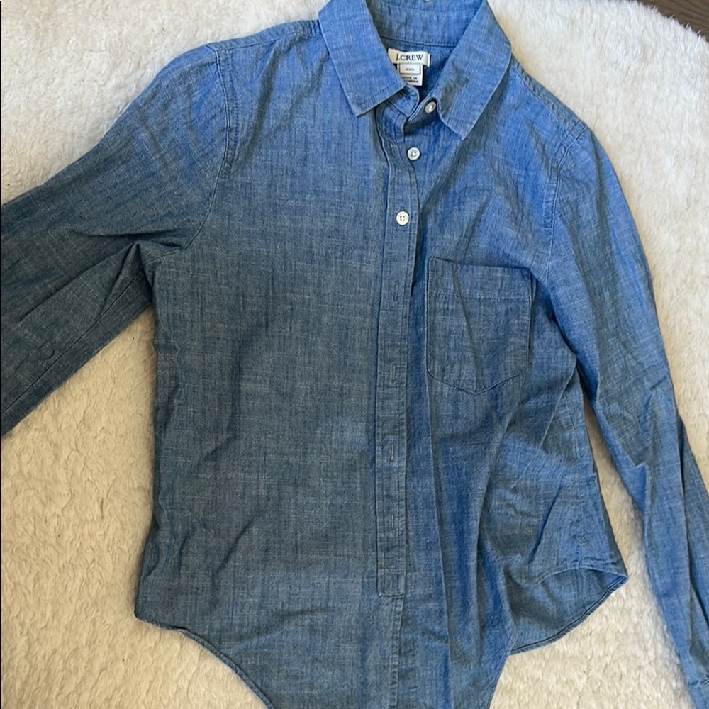 J. Crew Women's Blue Denim Shirt